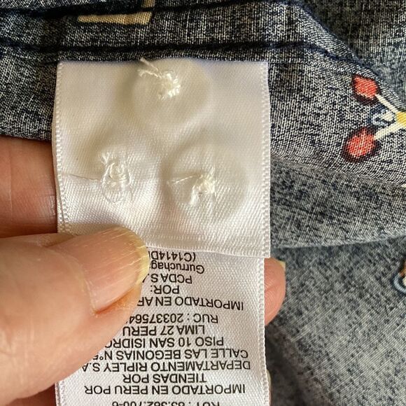 Original Penguin NWT Mens Short Sleeve Football Themed Shirt in Sapphire Blue. - Picture 9 of 9